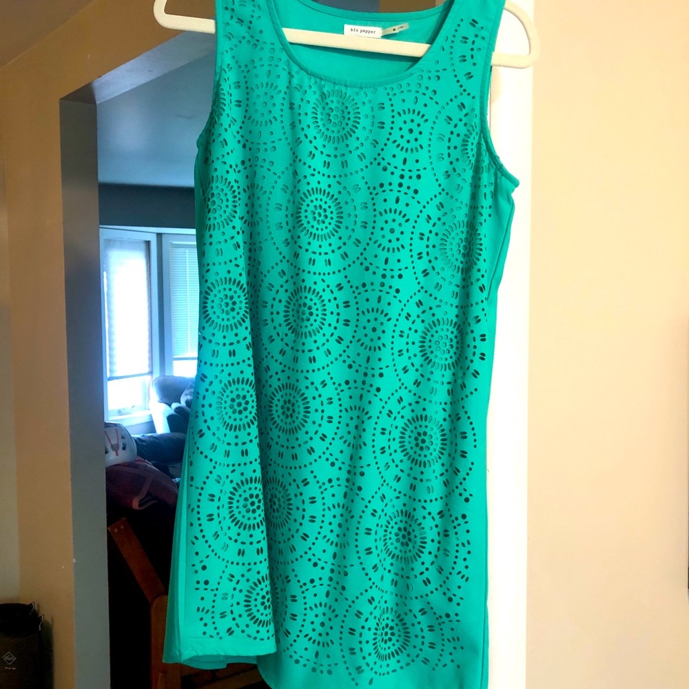 Blu Pepper Green Dress- M